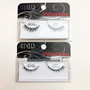 Lot of 2 - Ardell Eye Lash Strips Baby Demi W Wide Black Wispies - New
