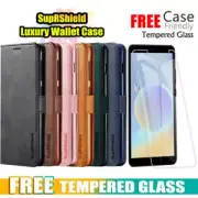 For Optus X Sight & X Sight 2 SupRShield Wallet Leather Case Shockproof Cover