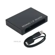 REDMAG 1.8inch RED SSD Card Reader for Windows iOS + USB Data Line