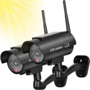 Solar Powered Fake Security Camera, Bullet Dummy Security Camera Simulated Surve