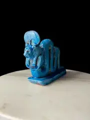 Rare Antique Statue for Goddess Sekhmet with Snake Body , Egyptian Mythology