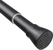 1 Piece Curtain Rail No Drilling 70-127 cm Shower Curtain Rail Telescopic Curtain Rail Clothes Rail Tension Rod Adjustable for Bathroom, Window, Kitchen, Cupboard, Black