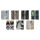HEAD CASE DESIGNS GEOMETRIC MARBLE LEATHER BOOK WALLET CASE FOR SAMSUNG PHONES 1