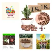 Versatile Hydroponic Clay Pebbles 36LB - Perfect for Orchids & Drainage Needs