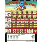 Poultry In Motion- single Game Pull Tabs Jar Tickets