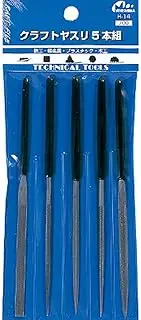 Mineshima H-14 Craft File, Set of 5, Hobby Tool