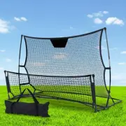 Soccer Rebounder Net Portable Football Goal Volley Training Steel Frame Durable