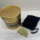 RARE Estee Lauder 'White Linen' Crystal Lime Wedge Fruit Solid Perfume Compact