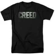 Creed Logo T Shirt Mens Licensed Boxing Movie Tee Adonis Rocky Black