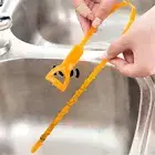 snake shaped sink cleaner kitchen drain removes clogged hairs cleaning brush ❤FR