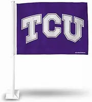 Rico NCAA TCU Horned Frogs Car Flag