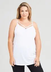 [Taking Shape] Taking Shape Transition Tank Size 26 in White - Plus Size Women's Tops & T Shirts White
