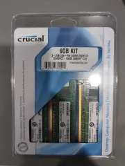 Crucial 6GB Kit 2GBx3 240 Pin DIMM DDR3 PC3 10600 Memory Module