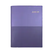 2025-2026 Financial Year Diary Collins Vanessa A5 Day to Page Purple FY185.V55