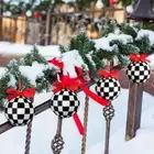 12PCS Lattice Christmas Ball Xmas Tree Balls Christmas Baubles Decorations 6cm^