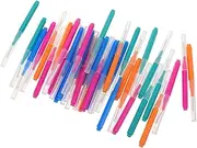 HEATSHAKING 40-pack Interdental Brush Brush for Cleaning Push-pull Stainless Steel Wire Oral Cleaner