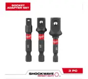 Shockwave Impact Duty 1/4 In. Hex Shank Socket Adapter Set (3-Piece)