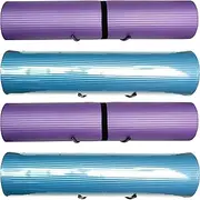 YYST Yoga Mat Foam Rollers Wall Rack Wall Storage Mount Wall Holder Storage Shelf for Foam Rollers and Yoga Mat, Up to 8 Inch Diameter - No Mat -4/PK