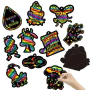 60 Pcs Passover 10 Plagues Scratch Paper Art Kit Crafts for Kids Scratch Off ...