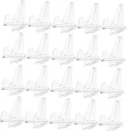 VALICLUD 28Pcs Mini Coin Display Stands Transparent Plate Holders for Collectibles Household Coin Rack Easel Stands for Safe Stylish Showcase of Medals Coins