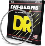 DR FAT-BEAM - Stainless Steel Bass Strings: 5-String Medium to Heavy 45-130