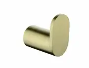 Esperia | Brushed Yellow Gold Round Robe Hook Towel Holder