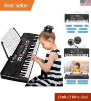 Piano for Kids with Microphone, Keyboard Piano for Beginners Electronic Keybo...