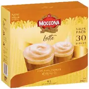 Moccona Latte Sachets 30 Pack