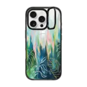 iPhone 16 Pro Impact Ring Stand Case MagSafe Compatible EttaVee Brushstroke Jungle