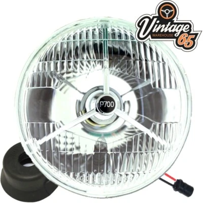 Classic Mini P700 Headlight 7" Domed H4 Halogen Headlamp Conversion RHD Single (for: Morris)
