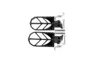 Steel Universal Folding Foot Pegs Footpegs for Dirt Pirt Bike Motorcycle Black