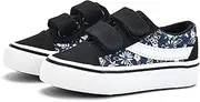 [ANTLULU] Boys and Girls Canvas Shoes Dual Adjustable Hook and Loop Classic Low Top Kids Sneakers
