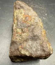 Pallasite Iron Stony Meteorite Semi Magnetic Indiana Fusion Crust 337 Grams