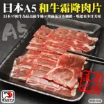 【滿777免運-頌肉肉】日本A5和牛熟成霜降肉片(1盒_100G/盒)