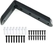 Alise Floating Shelf Bracket Black Bracket for Shelves Heavy Duty L Wall Bracket