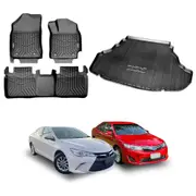 3D Floor Mats Boot Liner for Toyota Camry 2012-2017 All Weather Heavy Duty Cargo Car Trunk Luggage Tray