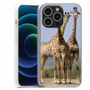 For Apple IPhone 13 Pro Max Mini TPU Case Cover+Glass(Giraffe herd)