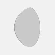 Future Glass Pebble Shape Mirror - 900 x 700mm - White