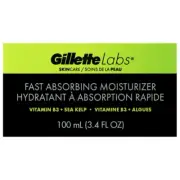 GILLETTE LABS FAST ABSORBING MOISTURER Care 3.4 oz
