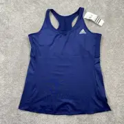 Adidas Climcool Performance Crossback Premium Tank Top Women's Size L Dark Blue