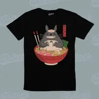 在飛比找蝦皮購物優惠-男/女日本動漫漫畫龍貓拉麵t恤