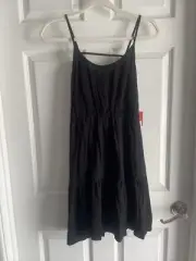 NWT Small Mossimo Black Tank Dress Light Sundress Shift Layer