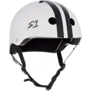 S-One Helmet Lifer 3XL CJ Collins White Gloss/Black Stripes