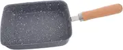 Square Hammered Design Frying Pan Nonstick for Omelets Pancakes Small Egg Pan Stainless Steel Versatile Cooking Gas Induction
