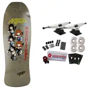 Brand-X Old School Skateboard Complete Anthrax 1987 Collectors Edition Grey 10"