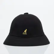 KANGOL Bermuda Casual Bucket Hat Terry Towelling Cap in Black/Gold