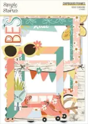 Boho Sunshine Chipboard Frames- - 3 Pack