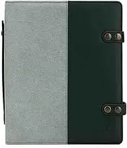 Della Q Hook and Needle Notebook-for Knitting or Crocheting Projects, Sage, 26.7 x 22.9 x 6.4cm