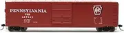 Pennsylvania Railroad Box Car with Sliding Door Running Number 607592 HO Scale Train Rolling Stock HR6586A