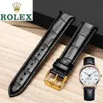 代用勞力士手錶帶ROLEX 真皮潛航黑水鬼綠水鬼針釦皮帶配件20MM